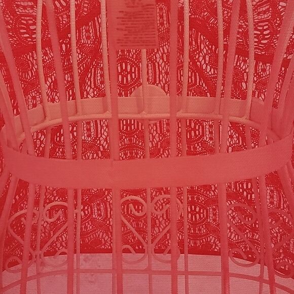 Dkny Red Lace Camisole Top Womens Size L - Picture 7 of 10